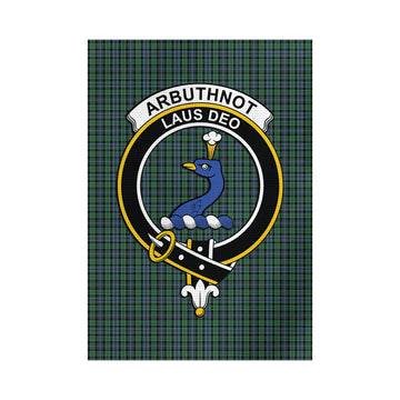 Arbuthnot Tartan Garden Flag with Family Crest