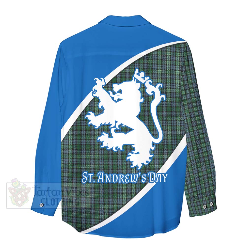 Tartan Vibes Clothing Arbuthnot Family Crest Tartan Women's Casual Shirt Celebrate Saint Andrew's Day in Style