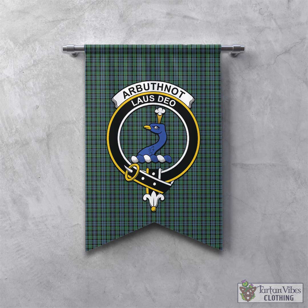 Arbuthnot Tartan Gonfalon, Tartan Banner with Family Crest - Tartan Vibes Clothing