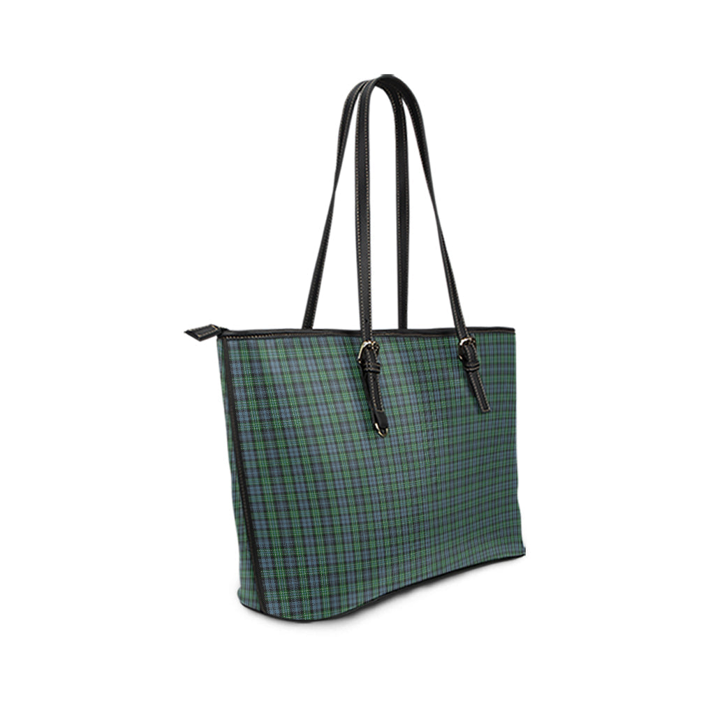 Arbuthnot Tartan Leather Tote Bag - Tartan Vibes Clothing