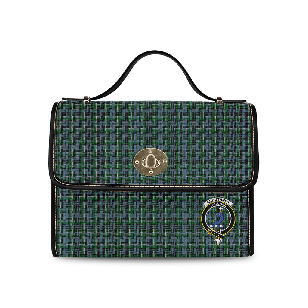 Arbuthnot Tartan Waterproof Canvas Bag with Family Crest - Tartan Vibes Clothing