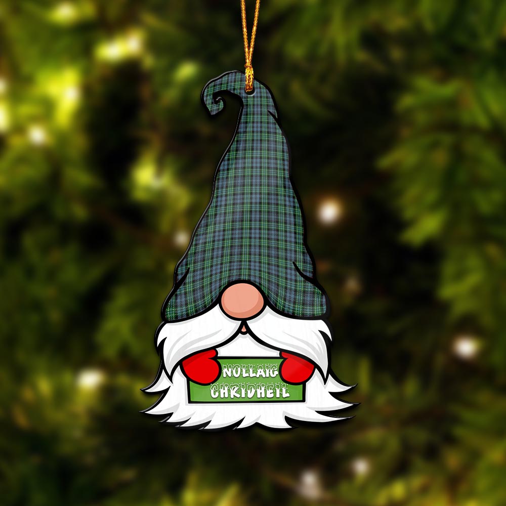 Arbuthnot Gnome Christmas Ornament with His Tartan Christmas Hat - Tartanvibesclothing