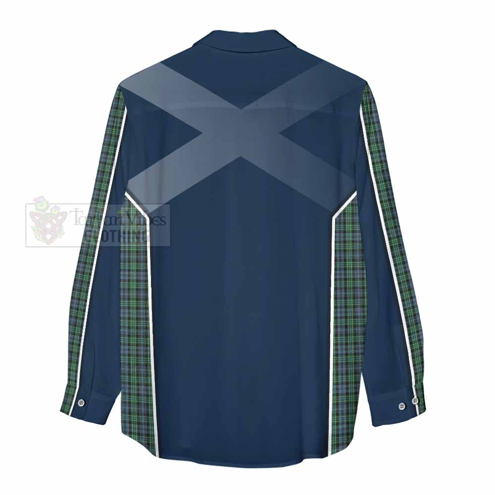 Tartan Vibes Clothing Arbuthnot Tartan Women's Casual Shirt with Family Crest and Lion Rampant Vibes Sport Style