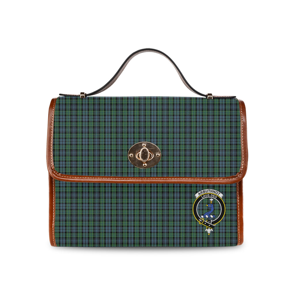 Arbuthnot Tartan Waterproof Canvas Bag with Family Crest - Tartan Vibes Clothing