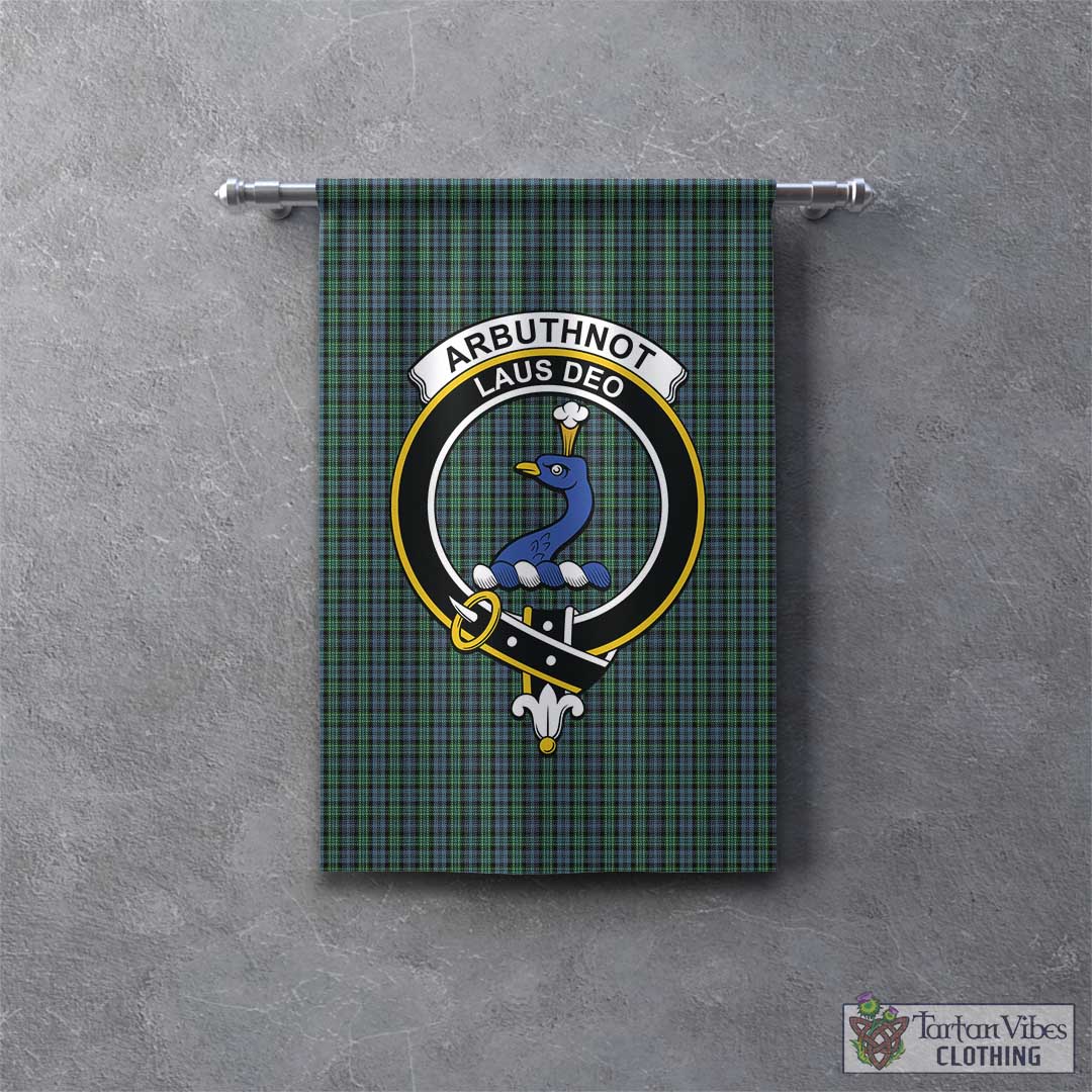 Arbuthnot Tartan Gonfalon, Tartan Banner with Family Crest - Tartan Vibes Clothing