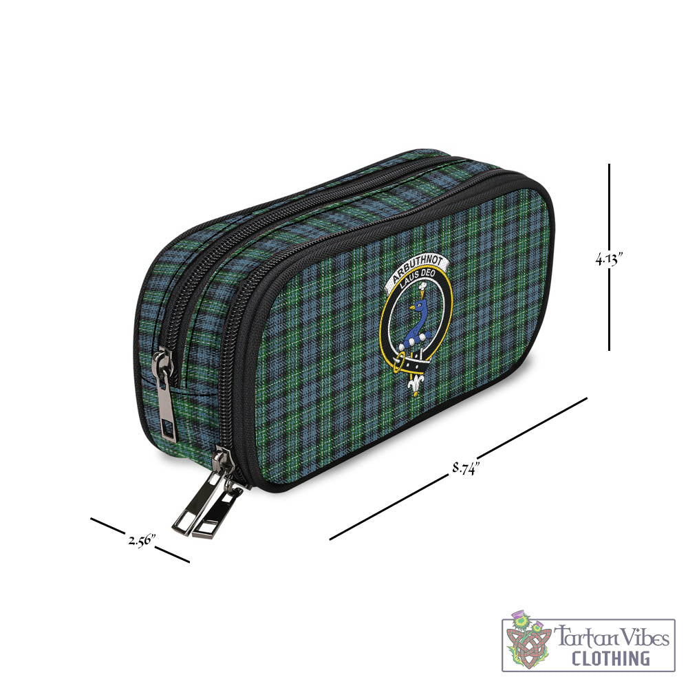 Arbuthnot Tartan Pen and Pencil Case with Family Crest - Tartan Vibes Clothing