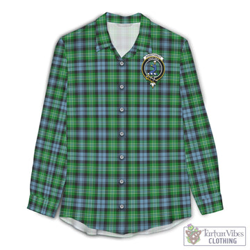 Arbuthnot Ancient Tartan Womens Casual Shirt with Family Crest