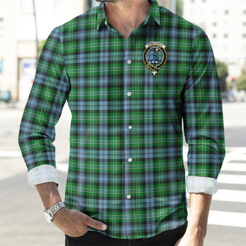 Arbuthnot Ancient Tartan Long Sleeve Button Up Shirt with Family Crest