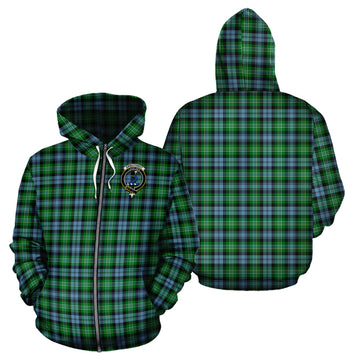 Arbuthnot Ancient Tartan Hoodie with Family Crest