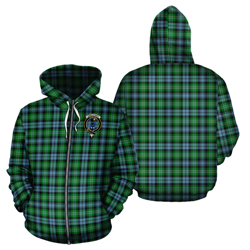 Arbuthnot Ancient Tartan Hoodie with Family Crest - Tartanvibesclothing