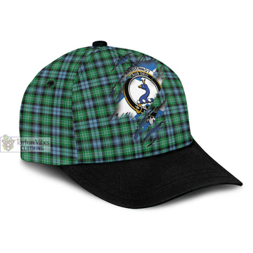 Arbuthnot Ancient Tartan Classic Cap with Family Crest In Me Style