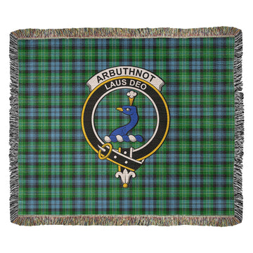Arbuthnot Ancient Tartan Woven Blanket with Family Crest