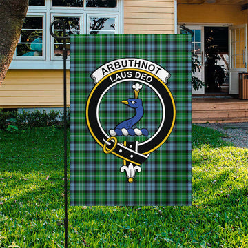 Arbuthnot Ancient Tartan Flag with Family Crest