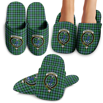 Arbuthnot Ancient Tartan Home Slippers with Family Crest