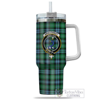 Arbuthnot Ancient Tartan and Family Crest Tumbler with Handle
