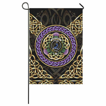 Arbuthnot Clan Crest Garden Flag Celtic Scottish Thistle