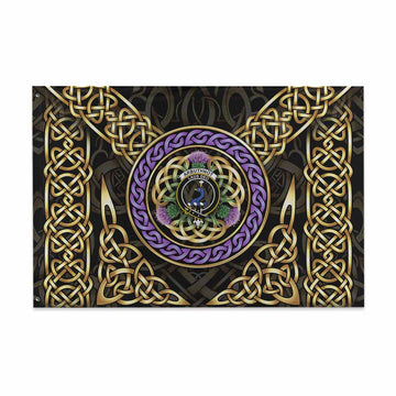 Arbuthnot Clan Crest House Flag Celtic Scottish Thistle 48*72 inch (120*180 cm) - Tartan Vibes Clothing