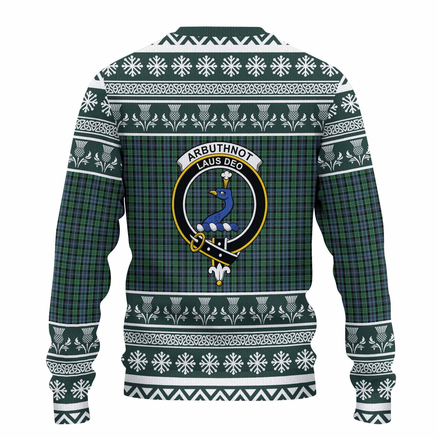 Arbuthnot Clan Tartan Christmas Ugly Sweater with Family Crest - Tartan Vibes Clothing