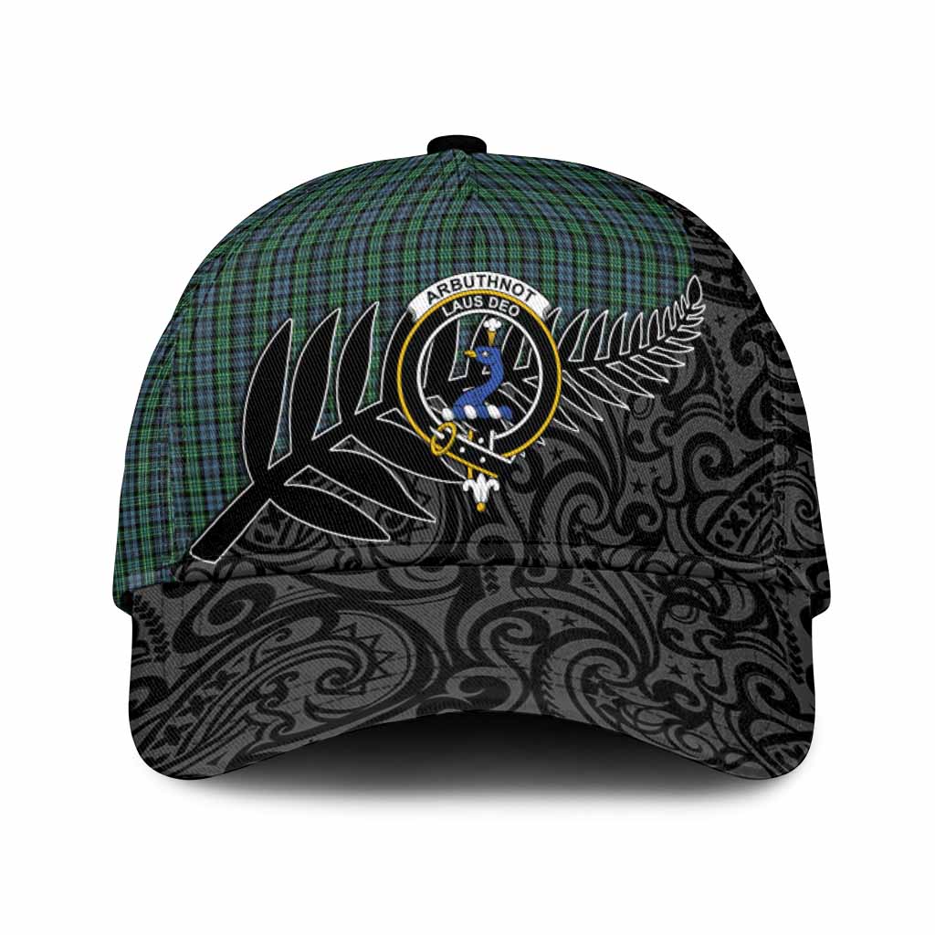 Arbuthnot Crest Tartan Classic Cap with New Zealand Silver Fern Half Style