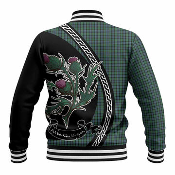 Arbuthnot Family Crest Tartan Baseball Jacket Alba Thistle Inspired - Tartan Vibes Clothing