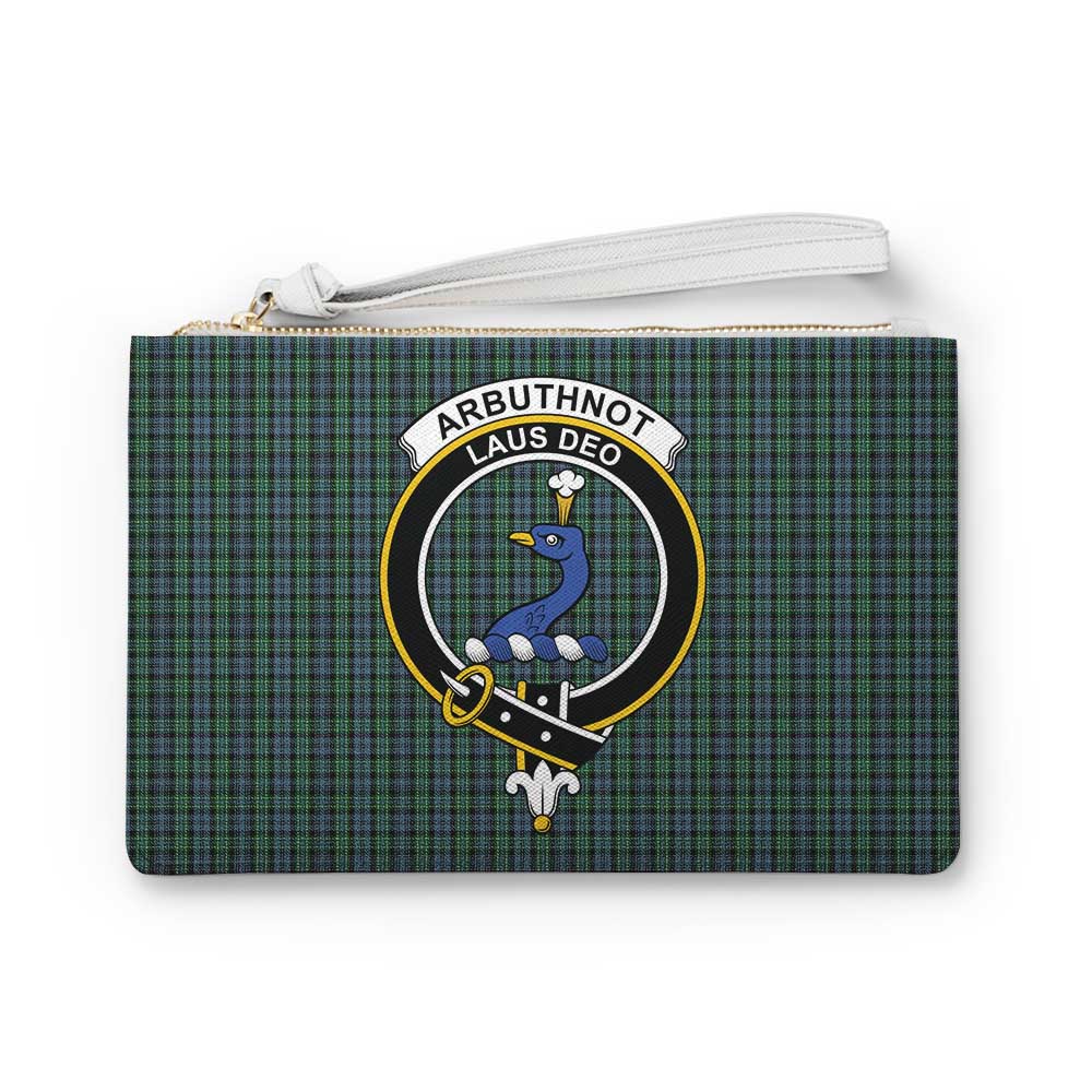 Tartan Vibes Clothing Arbuthnot Family Crest Tartan Clutch Bag