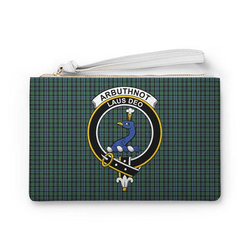 Tartan Vibes Clothing Arbuthnot Family Crest Tartan Clutch Bag