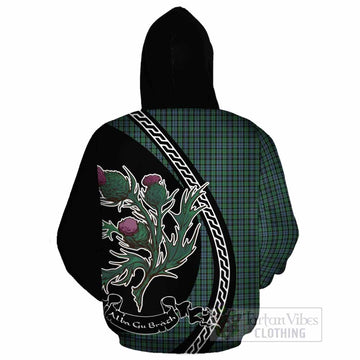 Arbuthnot Family Crest Tartan Cotton Hoodie Alba Thistle Inspired - Tartan Vibes Clothing