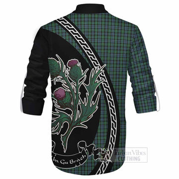 Arbuthnot Family Crest Tartan Ghillie Shirt Alba Thistle Inspired - Tartan Vibes Clothing