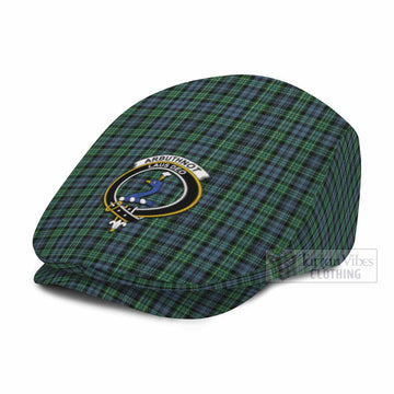 Arbuthnot Family Crest Tartan Jeff Cap, Tartan Flat Cap