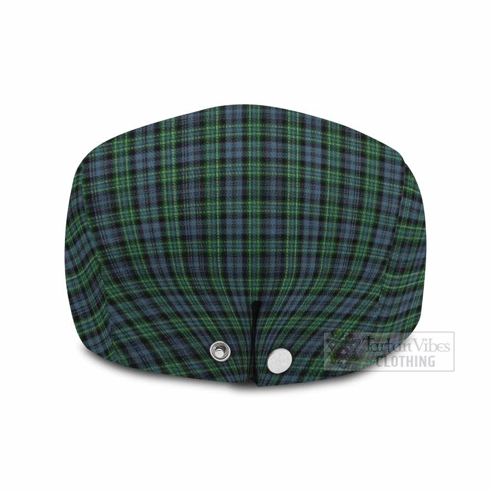 Arbuthnot Family Crest Tartan Jeff Cap, Tartan Flat Cap