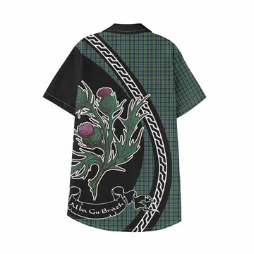 Arbuthnot Family Crest Tartan Kid Hawaiian Shirt Alba Thistle Inspired - Tartan Vibes Clothing