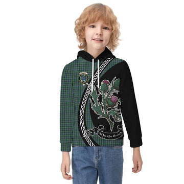 Arbuthnot Family Crest Tartan Kid Hoodie Alba Thistle Inspired - Tartan Vibes Clothing