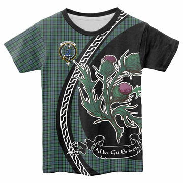Arbuthnot Family Crest Tartan Kid T-shirt Alba Thistle Inspired - Tartan Vibes Clothing