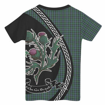 Arbuthnot Family Crest Tartan Kid T-shirt Alba Thistle Inspired - Tartan Vibes Clothing