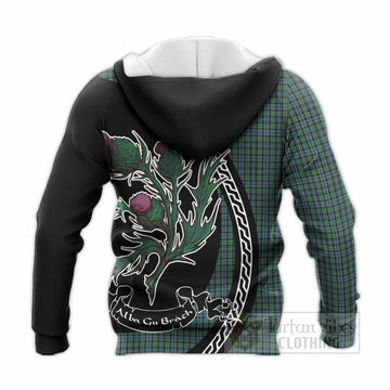 Arbuthnot Family Crest Tartan Knitted Hoodie Alba Thistle Inspired - Tartan Vibes Clothing