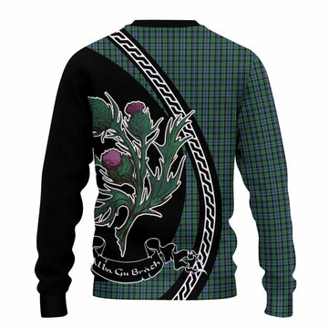 Arbuthnot Family Crest Tartan Knitted Sweater Alba Thistle Inspired - Tartan Vibes Clothing