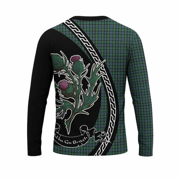 Arbuthnot Family Crest Tartan Long Sleeve T-Shirt Alba Thistle Inspired - Tartan Vibes Clothing