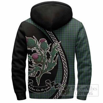 Arbuthnot Family Crest Tartan Sherpa Hoodie Alba Thistle Inspired - Tartan Vibes Clothing