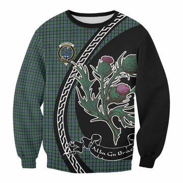 Arbuthnot Family Crest Tartan Sweatshirt Alba Thistle Inspired - Tartan Vibes Clothing