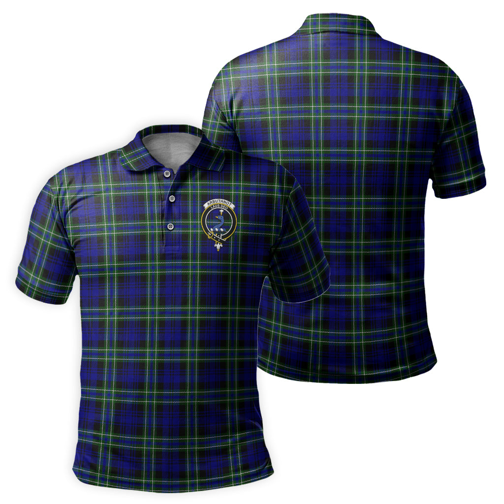 Arbuthnot Modern Tartan Men's Polo Shirt with Family Crest - Tartanvibesclothing