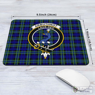 Arbuthnot Modern Tartan Mouse Pad with Family Crest