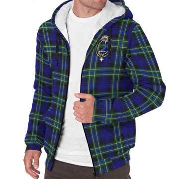 Arbuthnot Modern Tartan Sherpa Hoodie with Family Crest
