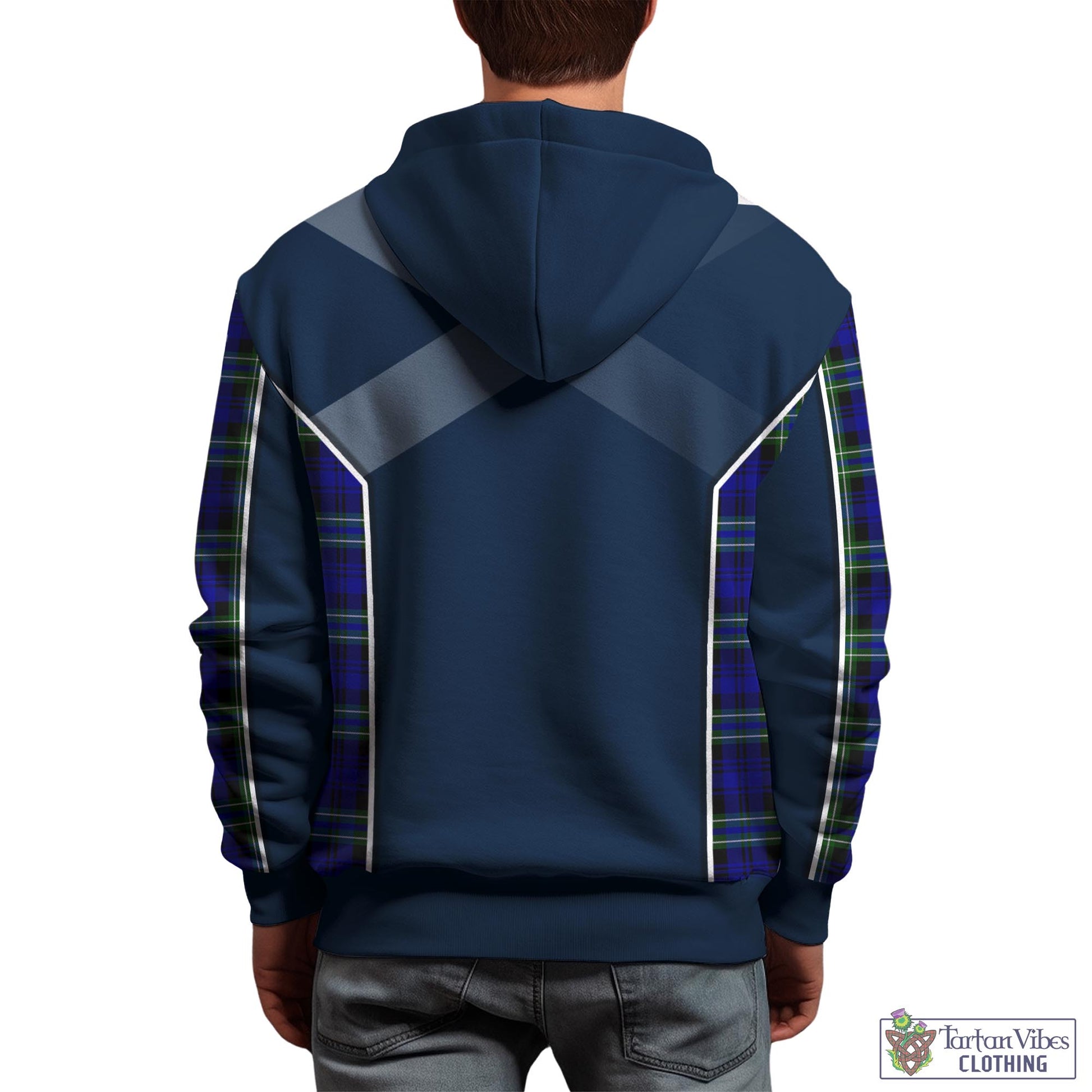 Tartan Vibes Clothing Arbuthnot Modern Tartan Hoodie with Family Crest and Lion Rampant Vibes Sport Style