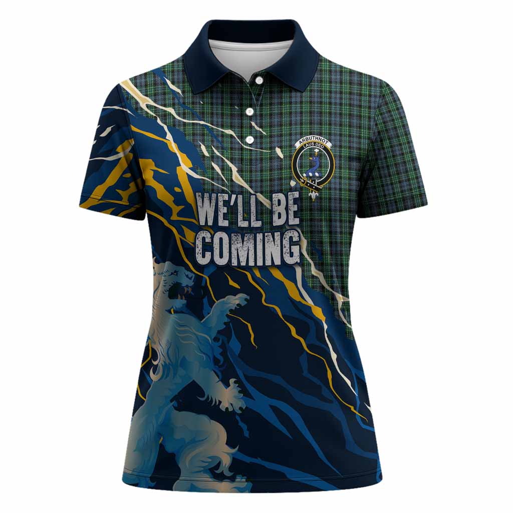 Arbuthnot Scotland Tartan Women Polo Shirt WC2026 Football - We'll Be Coming