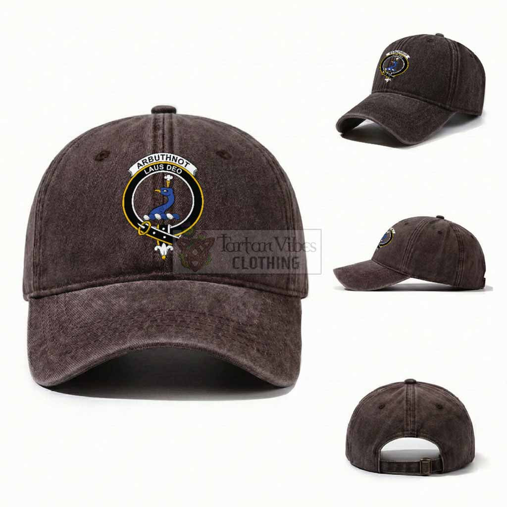 Arbuthnot Scottish Clan Crest Washed Baseball Cap