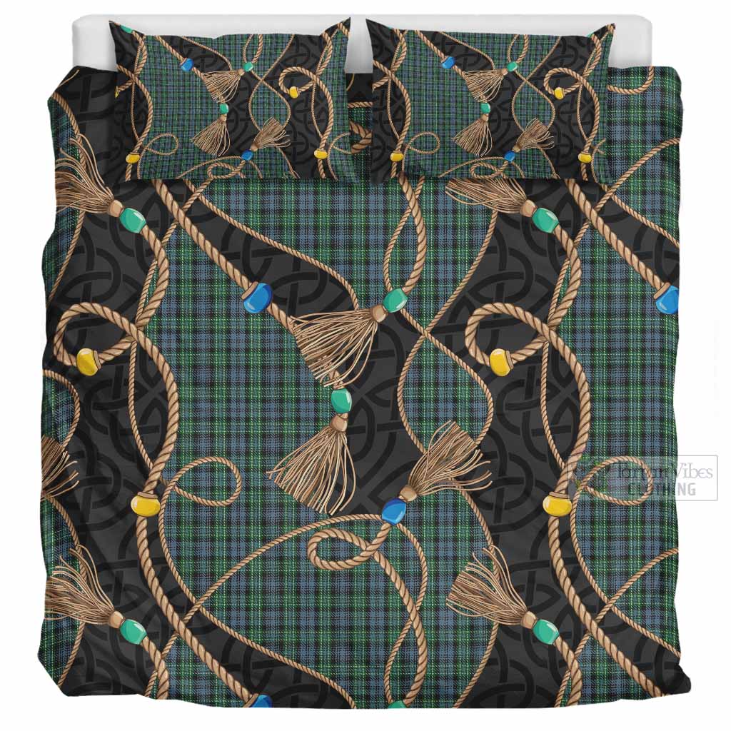 Arbuthnot Scottish Tartan Twisted Ropes Stylized Bedding Set UK Bedding Set UK Super King 104*94 inch - Tartan Vibes Clothing