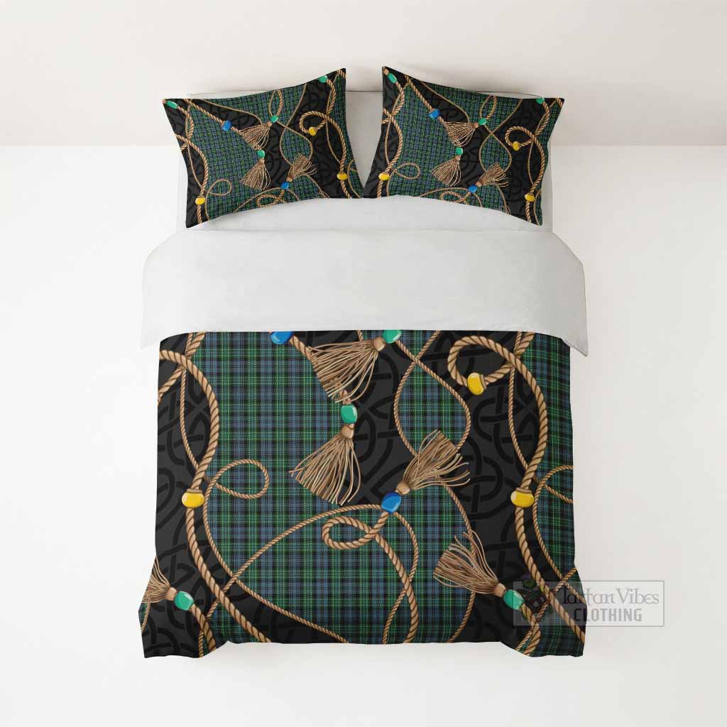 Arbuthnot Scottish Tartan Twisted Ropes Stylized Bedding Set - Tartan Vibes Clothing