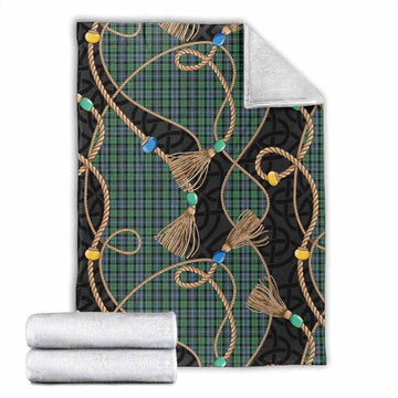 Arbuthnot Scottish Tartan Twisted Ropes Stylized Blanket X-Large 59 x 79 inches 150 x 200 cm - Tartan Vibes Clothing