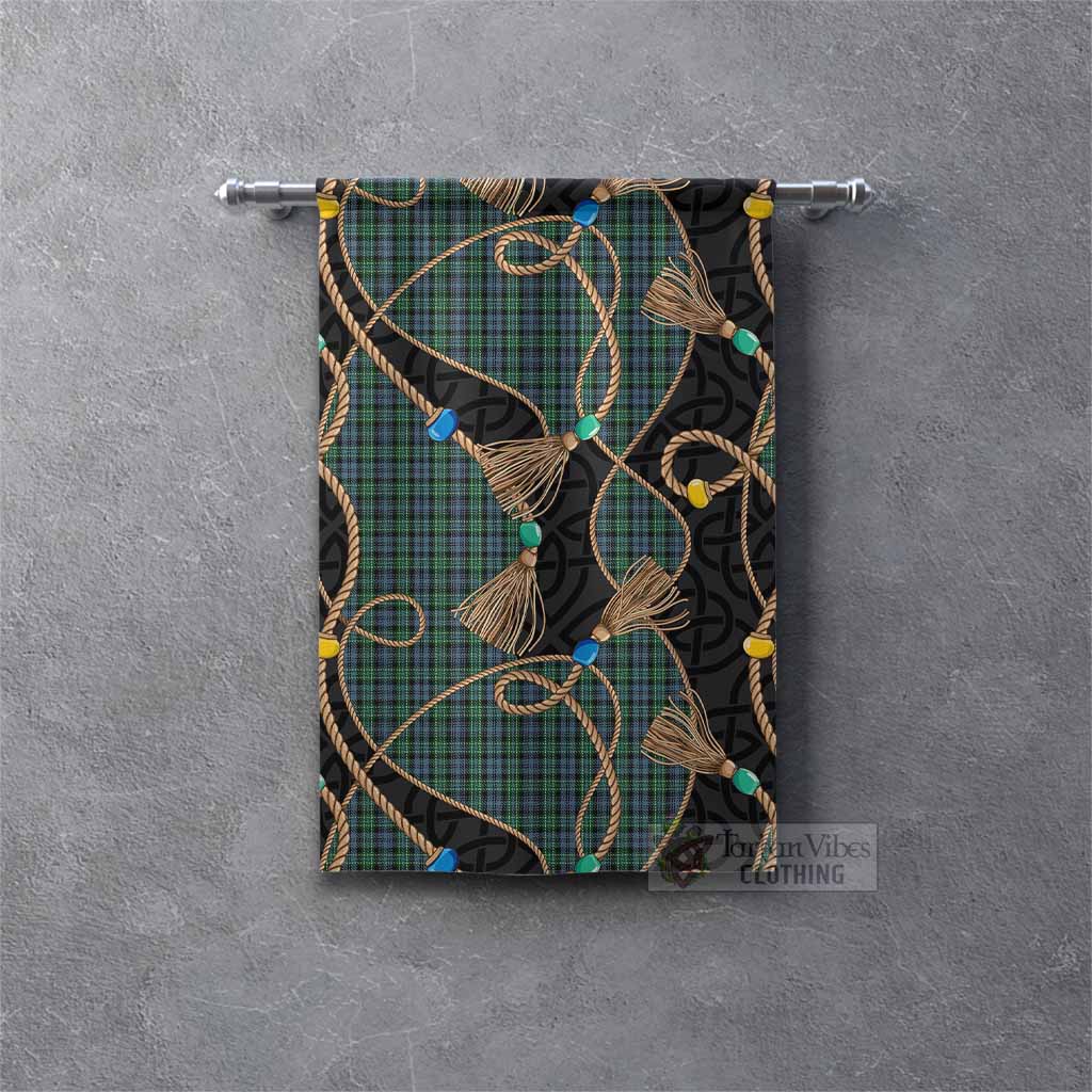 Arbuthnot Scottish Tartan Twisted Ropes Stylized Gonfalon Rectangle - Tartan Vibes Clothing