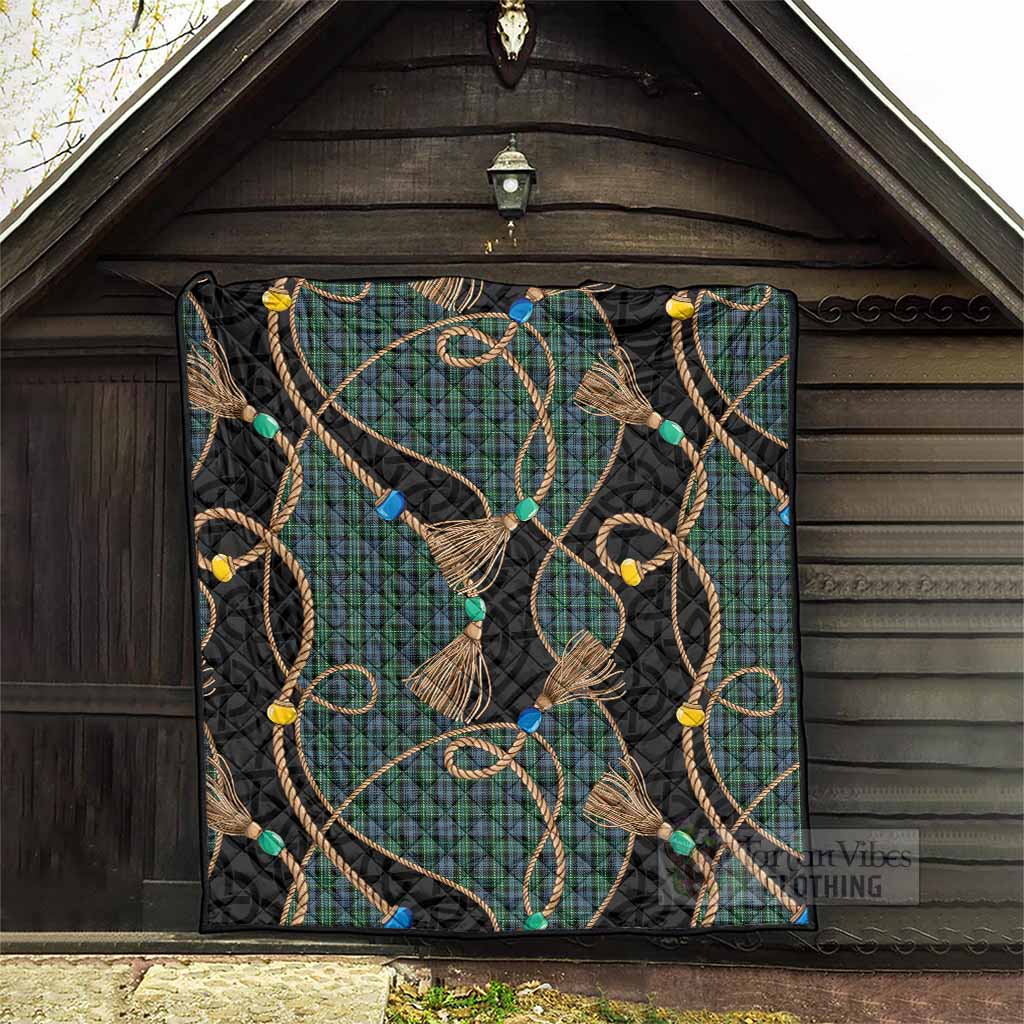 Arbuthnot Scottish Tartan Twisted Ropes Stylized Premium Quilt - Tartan Vibes Clothing